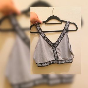 “Never Quit” sporty lounge bralette